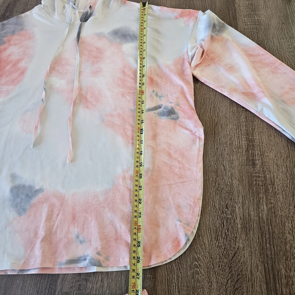 2 Piece Lounge Jogging Track Set Hoodie Jacket Women XL Tie Dye Unbranded